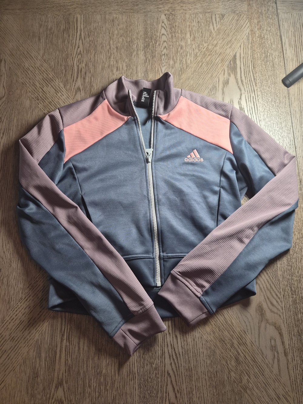 Adidas Women’s Blue & Pink Zip-Up Jacket